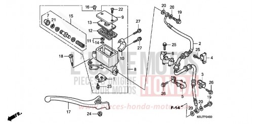 FR. BRAKE MASTER CYLINDER (FES125) (FES150) FES125B de 2011